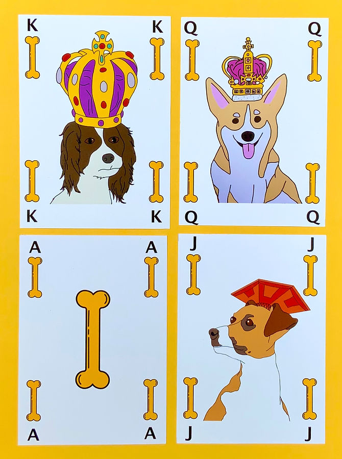 Dog Playing Cards