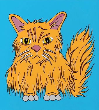 Cat digital illustration