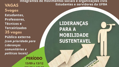 Curso de Extensão: Formação de Lideranças da Mobilidade Sustentável