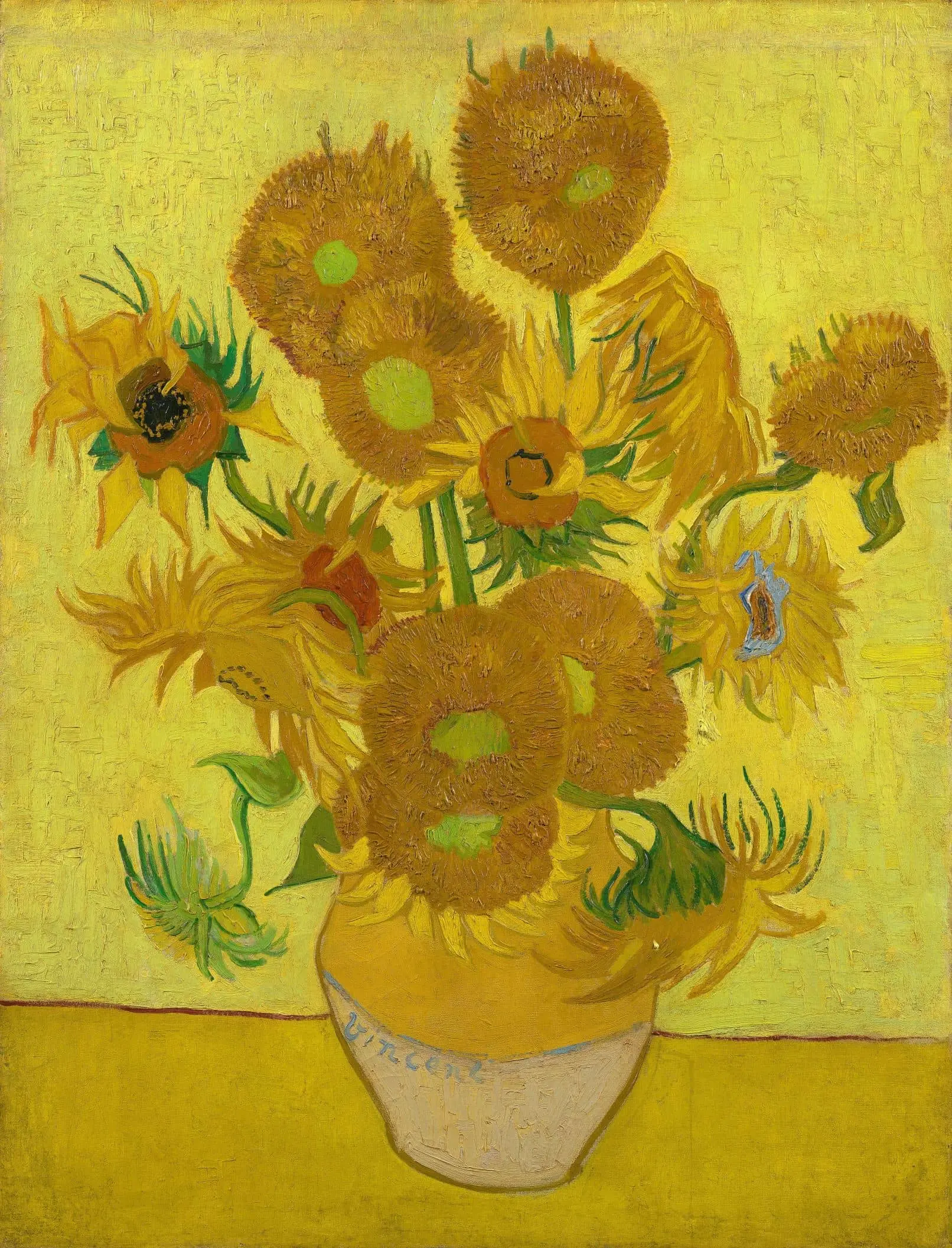 Sunflowers painting made by Van Gogh