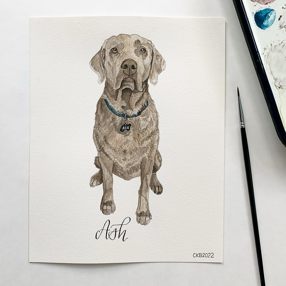 Thumbnail: Watercolor Pet Portrait
