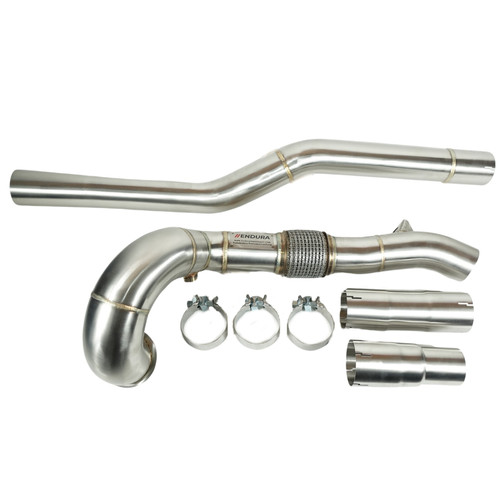 Image of Endura - Downpipe 3.5″ - Golf 7R, S3 8V, Leon 5F - 2.0 TSI MQB