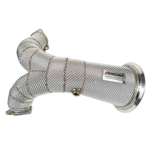 Image of Endura - Downpipe met Hitteschild  - Audi S4 / S5 B9 - 3.0 TFSI