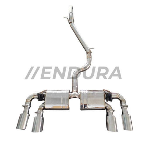 Image of Catback uitlaatsysteem Golf 7R / 7.5R – Kleppen + afstandsbediening – 2.0 TSI