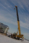 large yellow crane