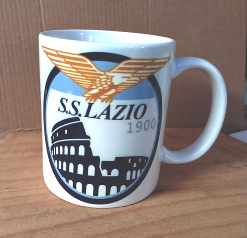 S.S. LAZIO Tazza In Ceramica Prodotto Ufficiale - Mug Da Colazione Per Tifosi, Lavabile In Lavastoviglie E Microonde