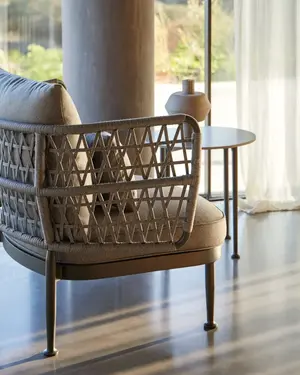 CURIO 2-Seater Sofa featured in a minimalist seating arrangement.