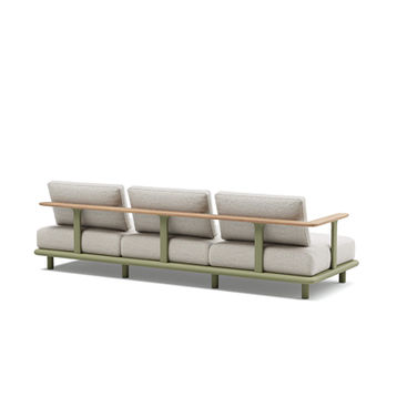 BLISS Three-Seater Corner – modular outdoor seating back view