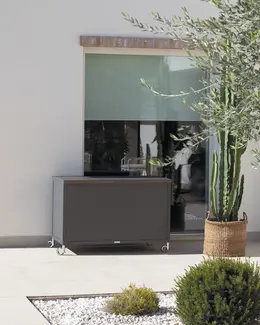 FLAIR Accessories Box – Placed in a high-end residential outdoor setting.