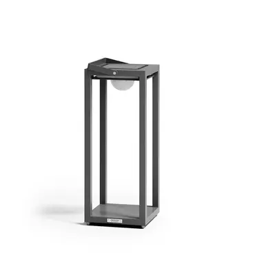 ASTRO Outdoor Lantern – Studio product shot with clean aluminium frame.