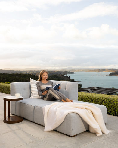 outdoor sofa upholstered