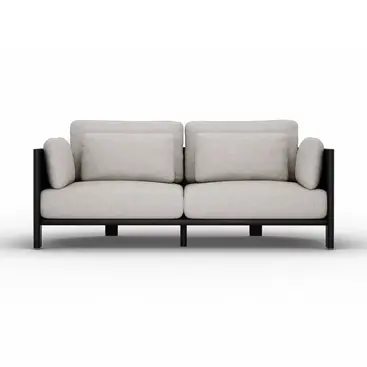 Studio shot of the ZANTE 2-Seater Sofa featuring plush cushions and ribbed detailing.