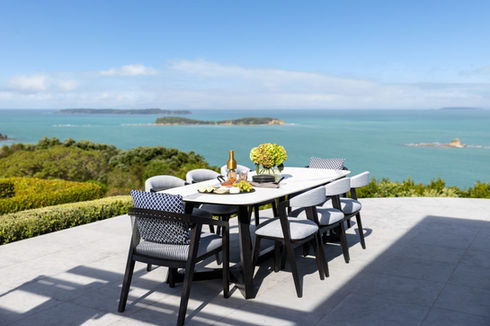 outdoor dining chairs and table luxury premium seaside