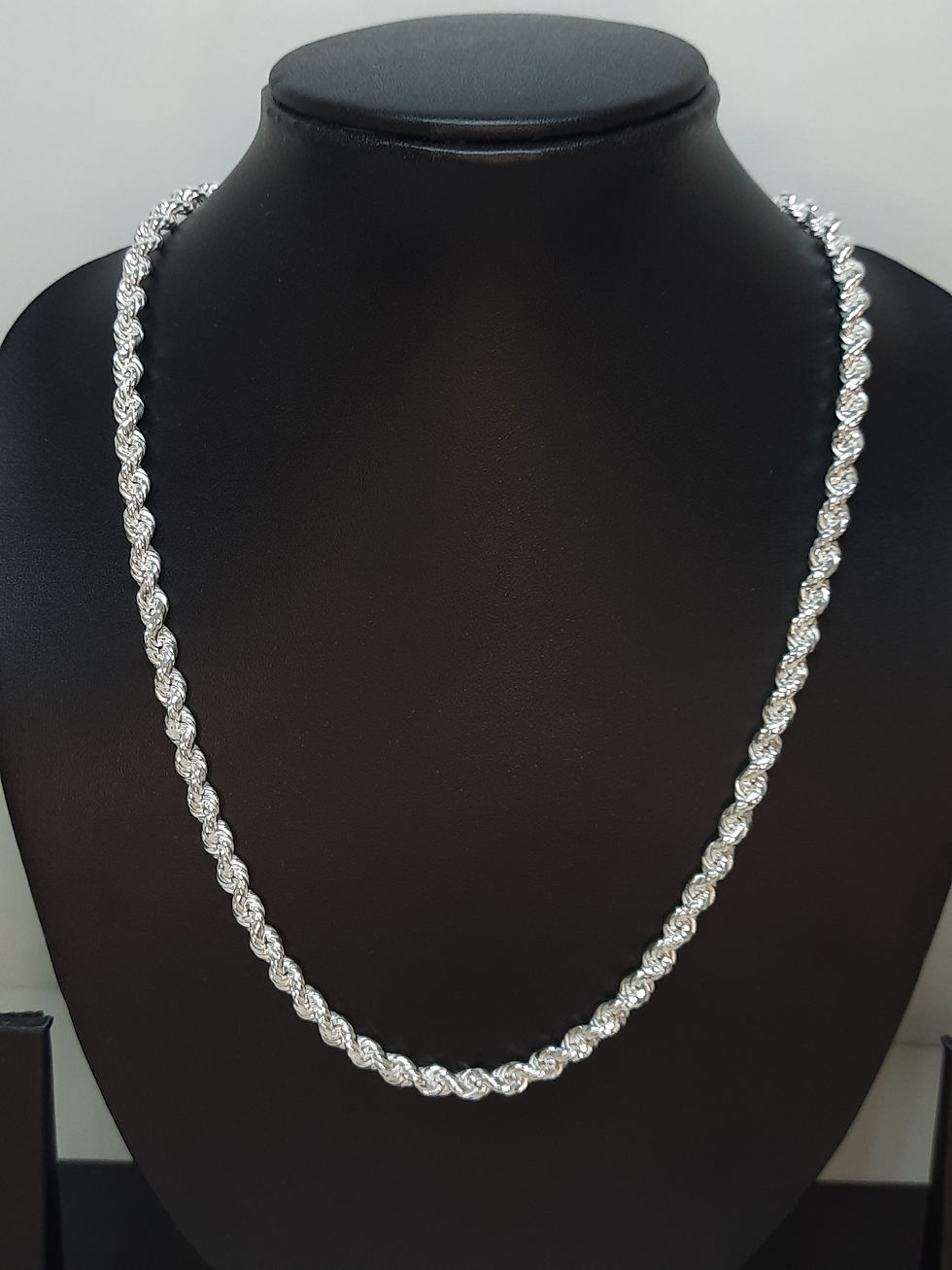 Thumbnail: Rope Chain for Men in Silver 925