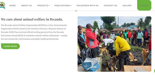 Wag Rwanda website home page