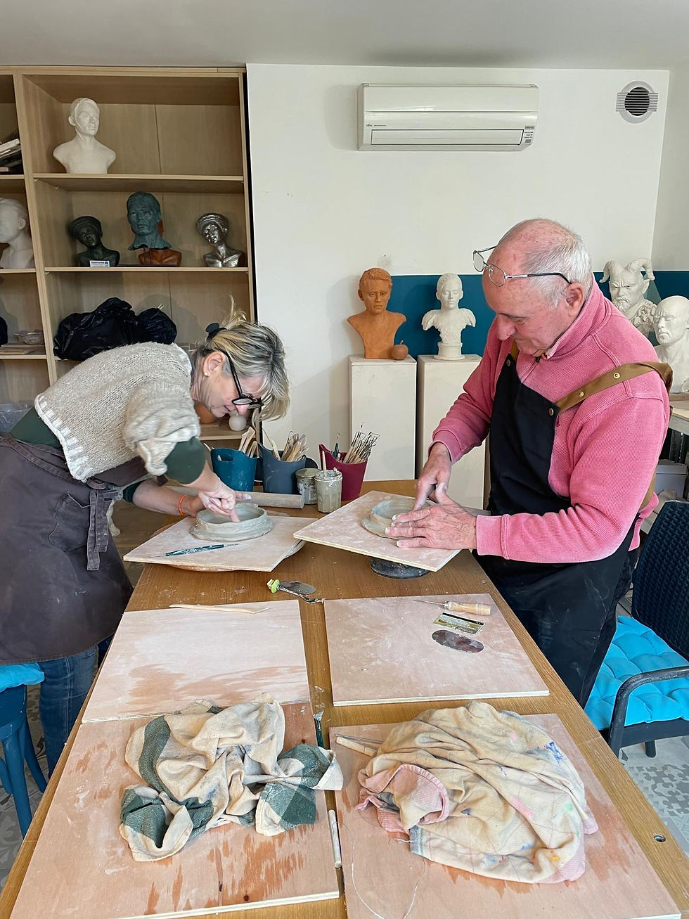 Pack 10 demi-journées - Atelier modelage de l'argile