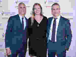 Dr Mark Souwedaine, Director Cindy Campbell and Dr Jeffery Greenfield of CBTP at No Laughing Matter, 2018