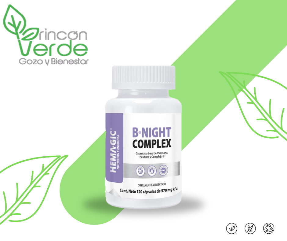 B-NIGHT COMPLEX Hemagic 120 Cápsulas 570 mg