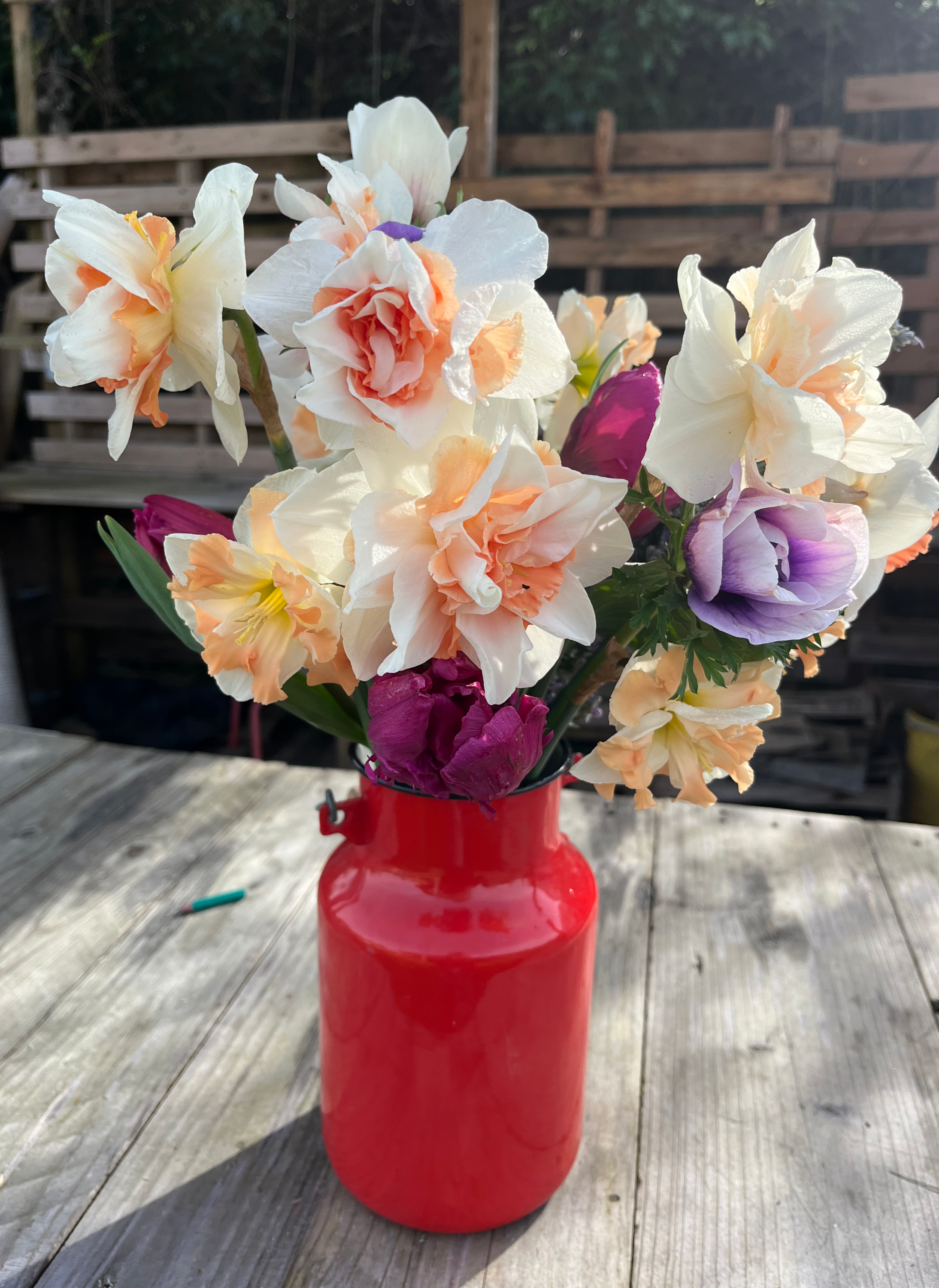 Bouquet de  fleurs locales et de saisons : Mars !