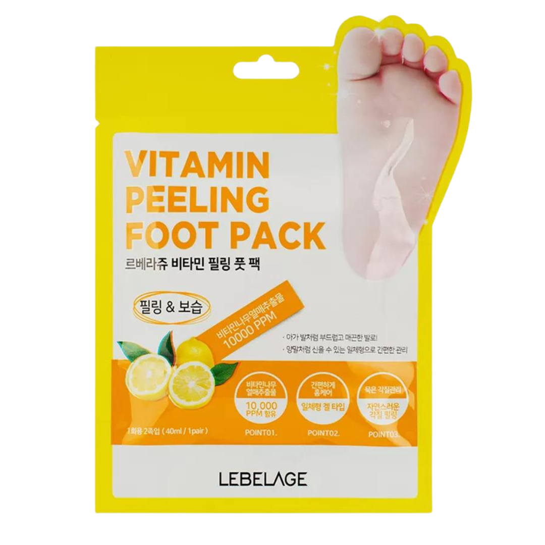 Пилинг-носочки для ног LEBELAGE Vitamin Peeling Foot