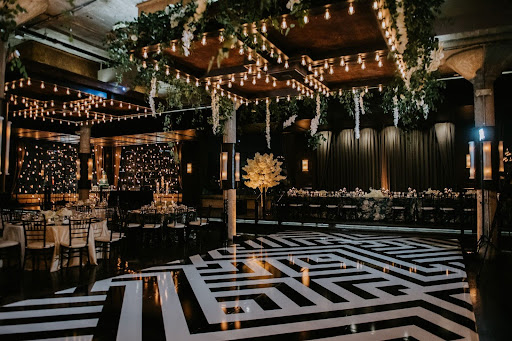 art deco inspired wedding dance floor