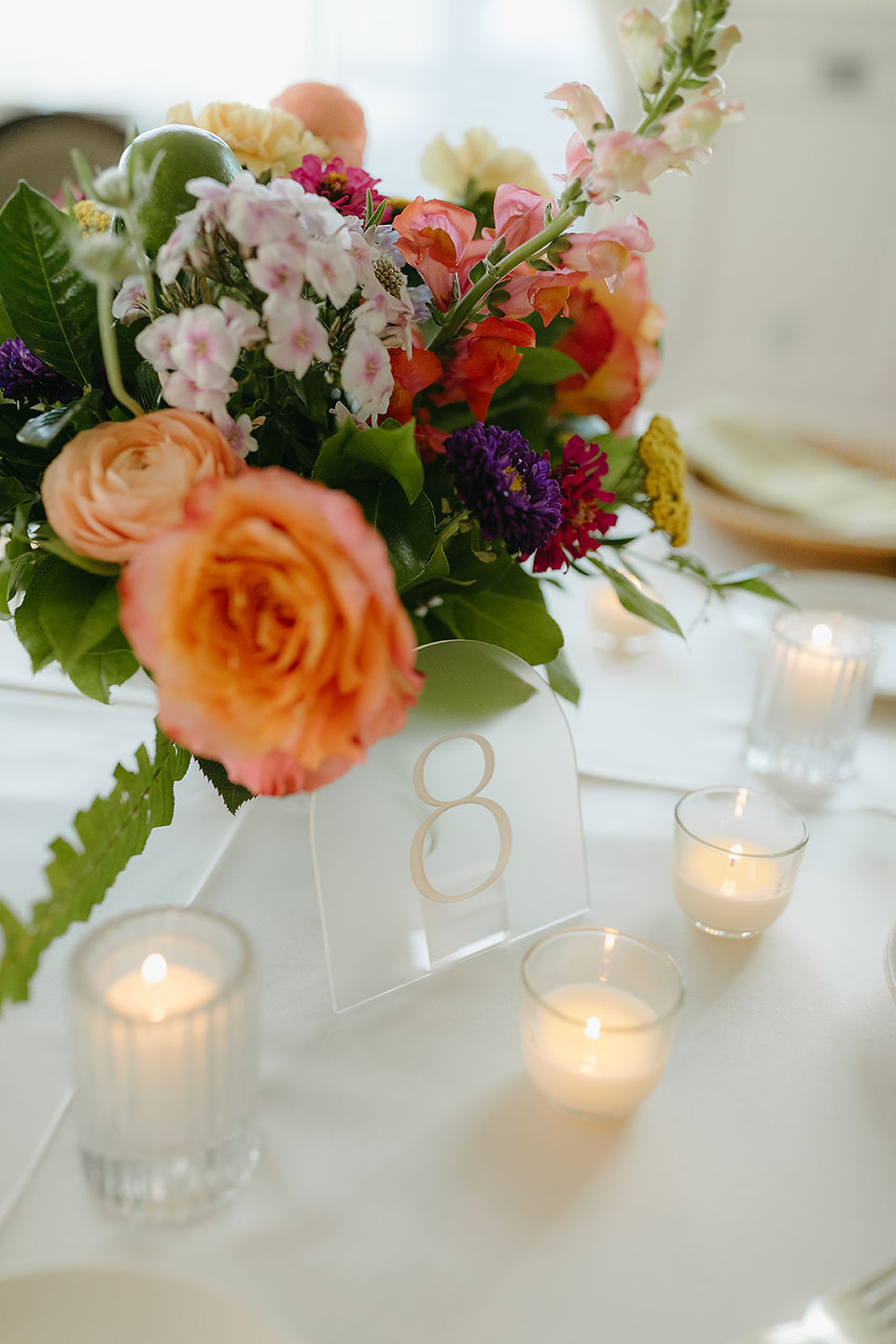 Bright summer wedding color palette