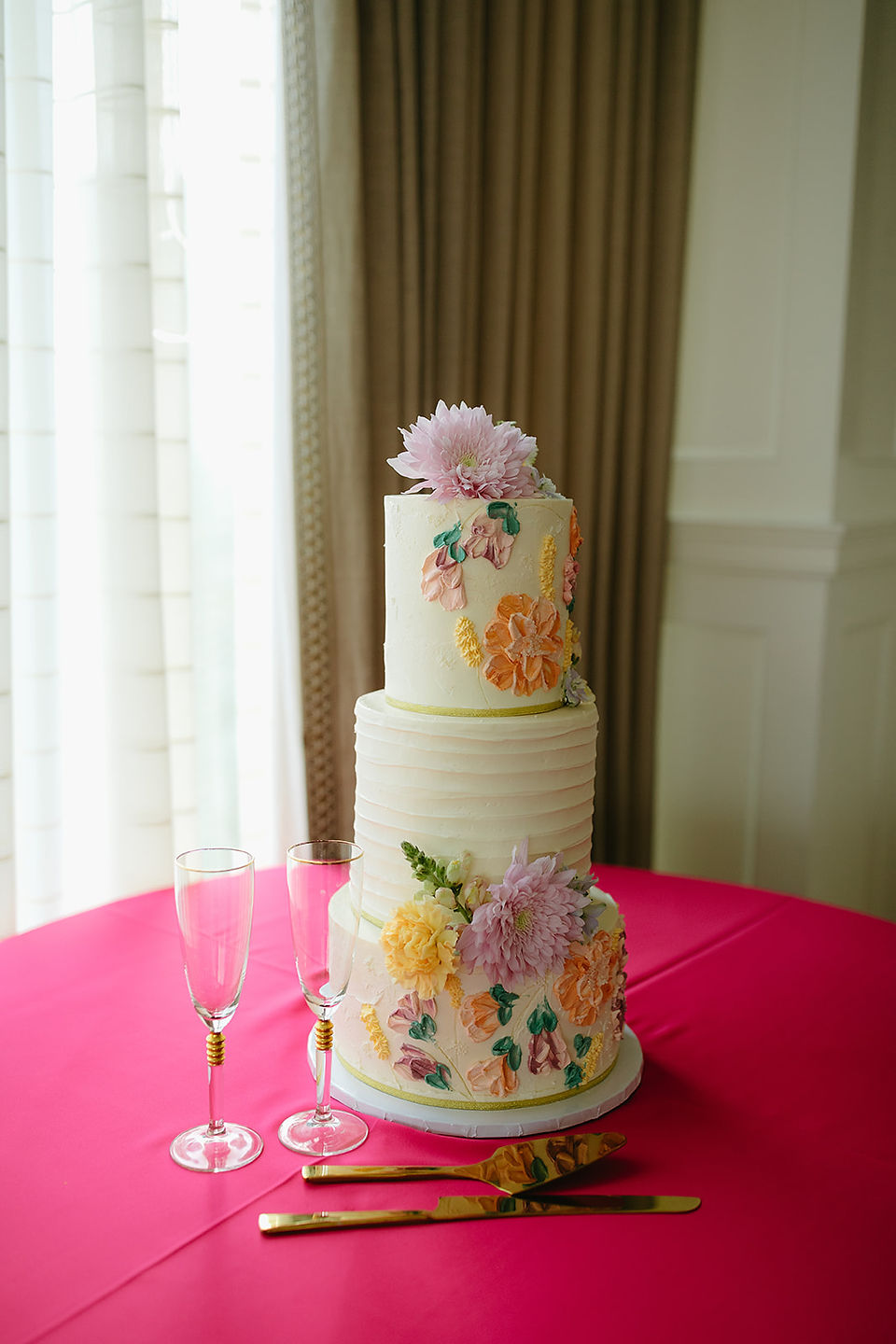 Bright summer wedding color palette