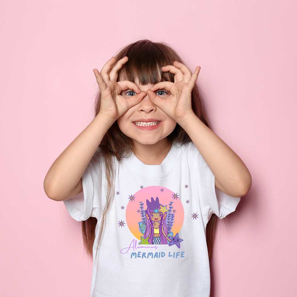 Miniatura: Kids Mermaid Bath + Tee Set