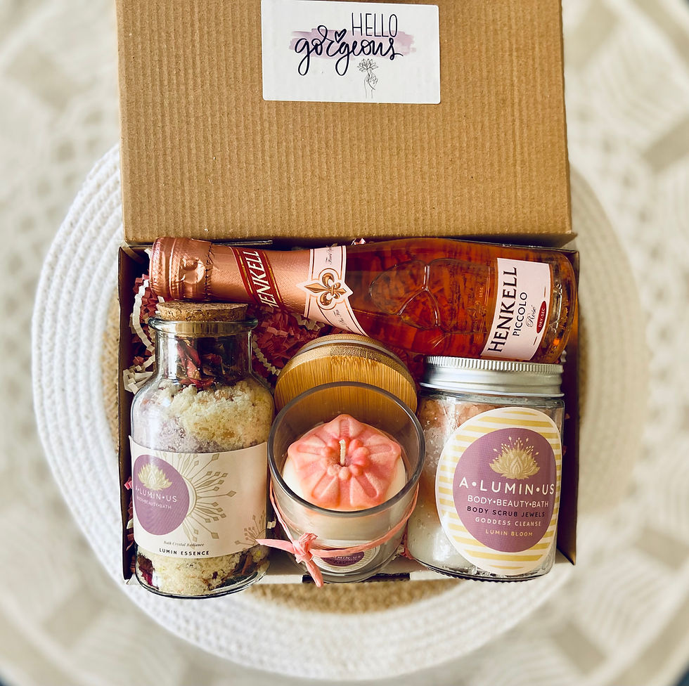 Miniature : Organic Botanical Bath + Champers Gift Set