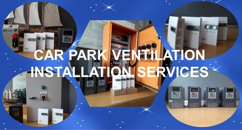 Car park ventilation installation
