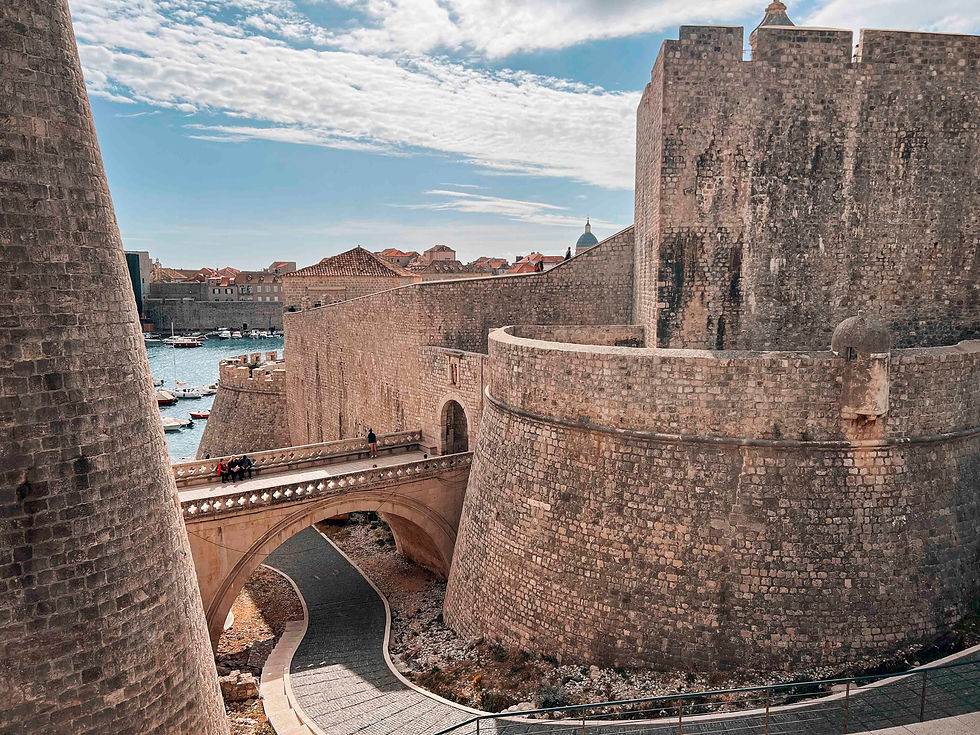 Dubronik city walls inspiring the city of King's Landing