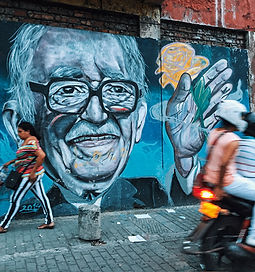 Gabriel Garcia Marquez mural Bogota