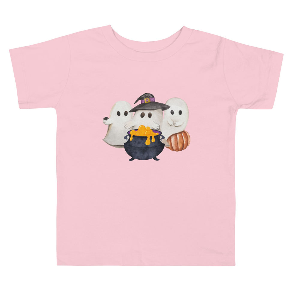 Thumbnail: Toddler Short Sleeve Tee 3 Ghosts