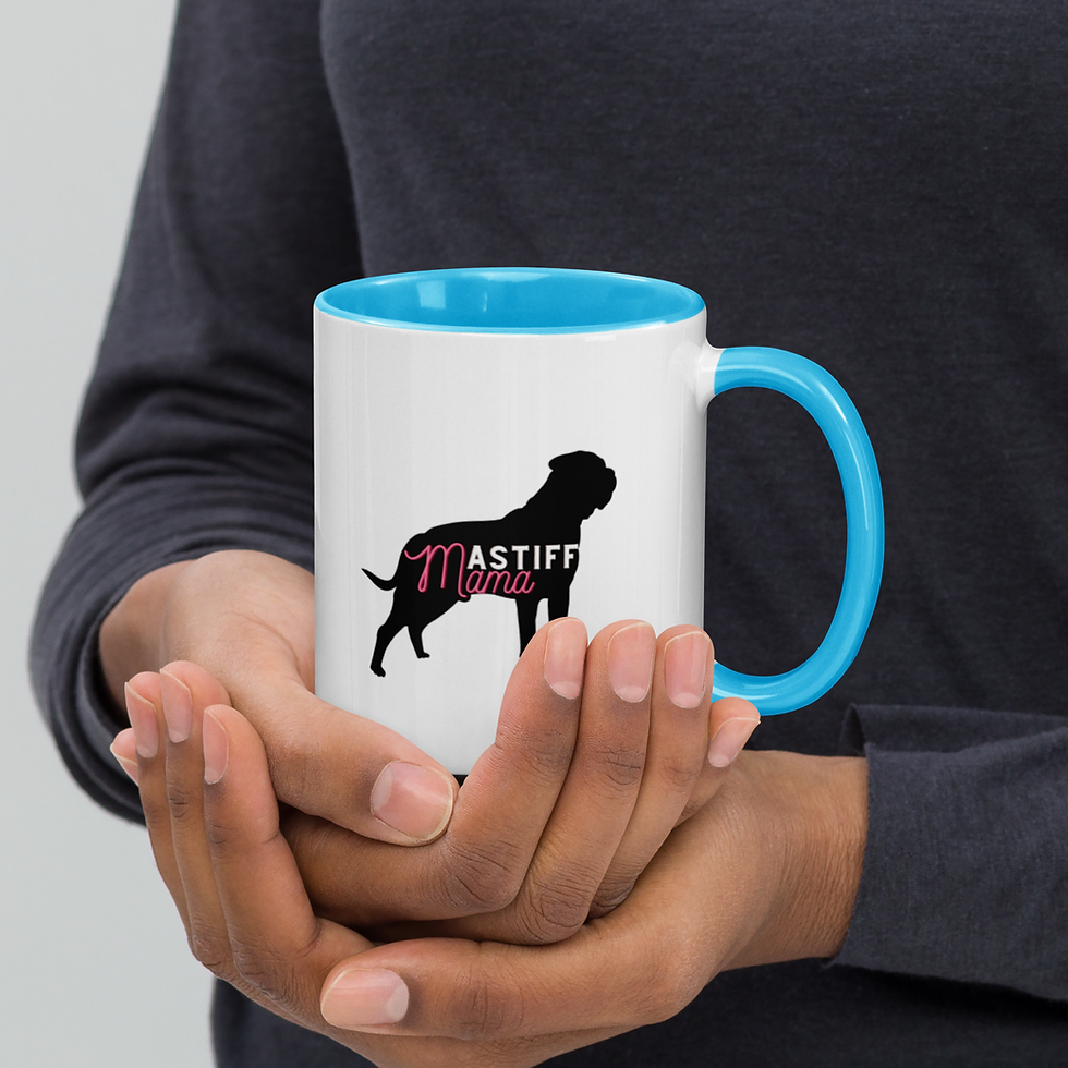 Thumbnail: Mug with Color Inside"Mastiff Mama"