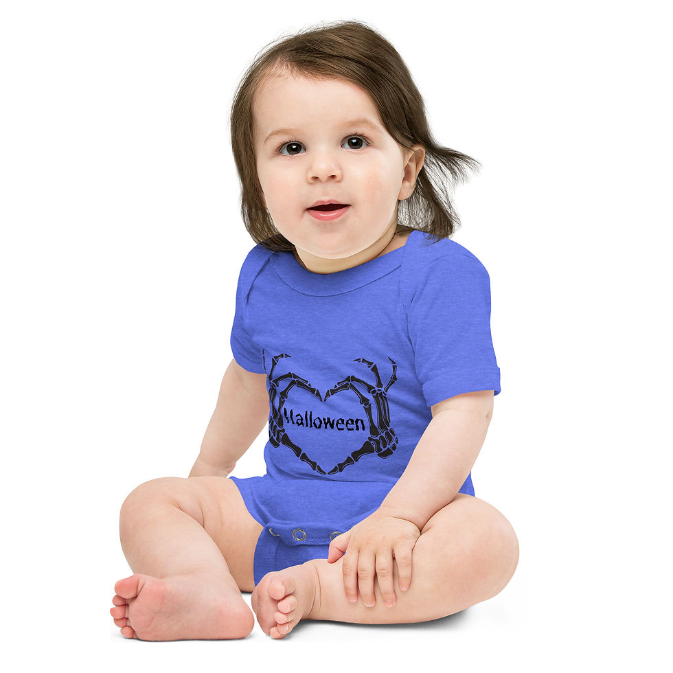 Thumbnail: Baby short sleeve one piece "Love Halloween"