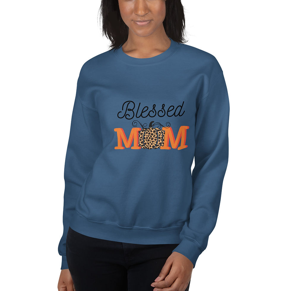 Thumbnail: Unisex Sweatshirt"Blessed Mom"