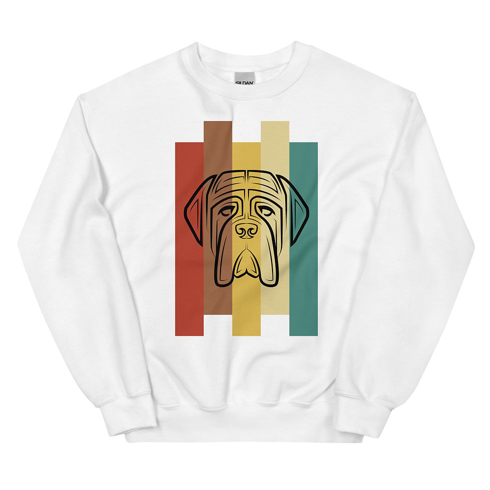 Thumbnail: Unisex Sweatshirt Mastiff Face