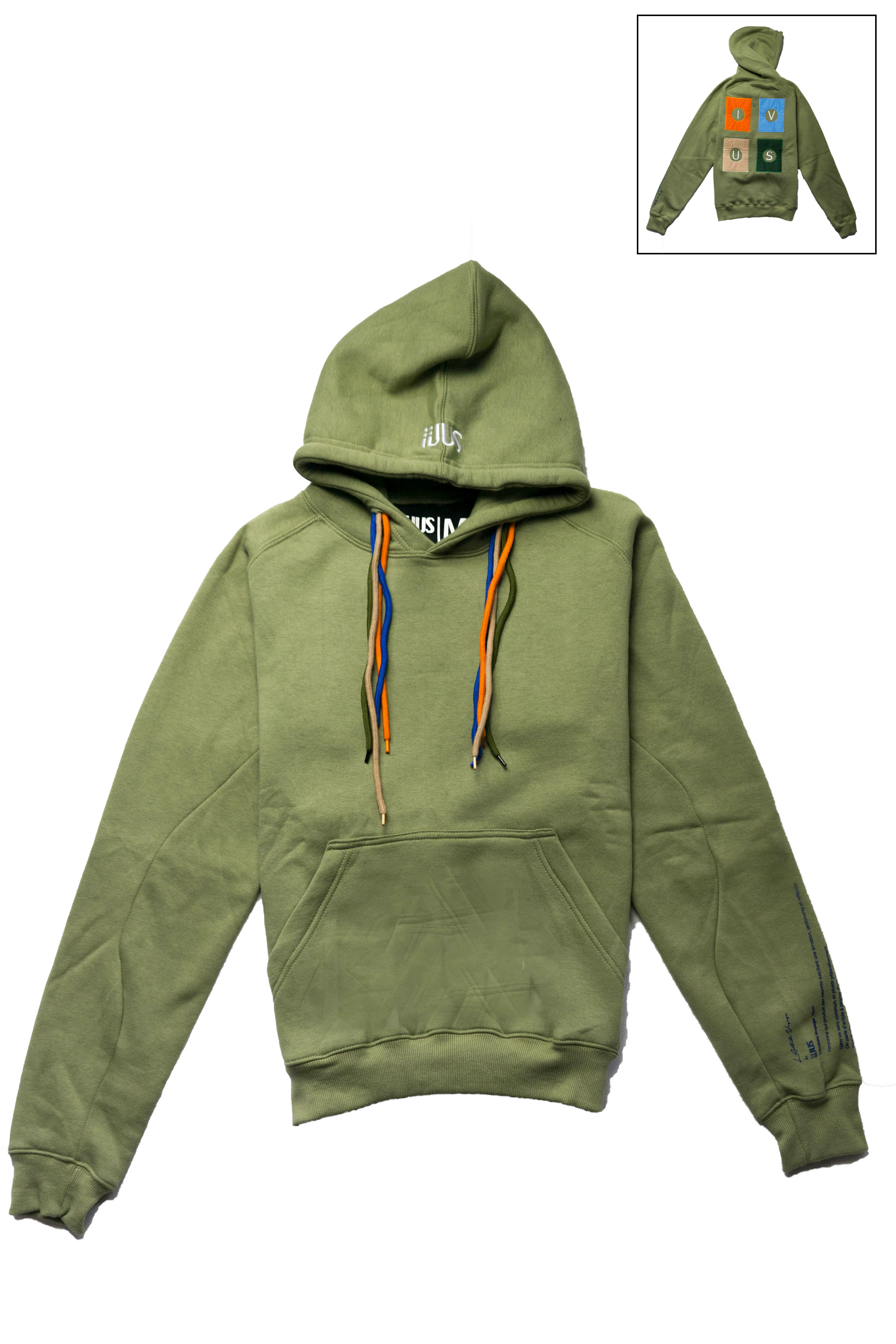 OUTLET - Hoodie Light Green Square