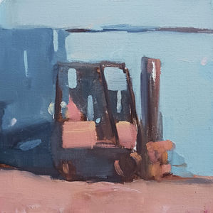 oil on canvas board 8x8