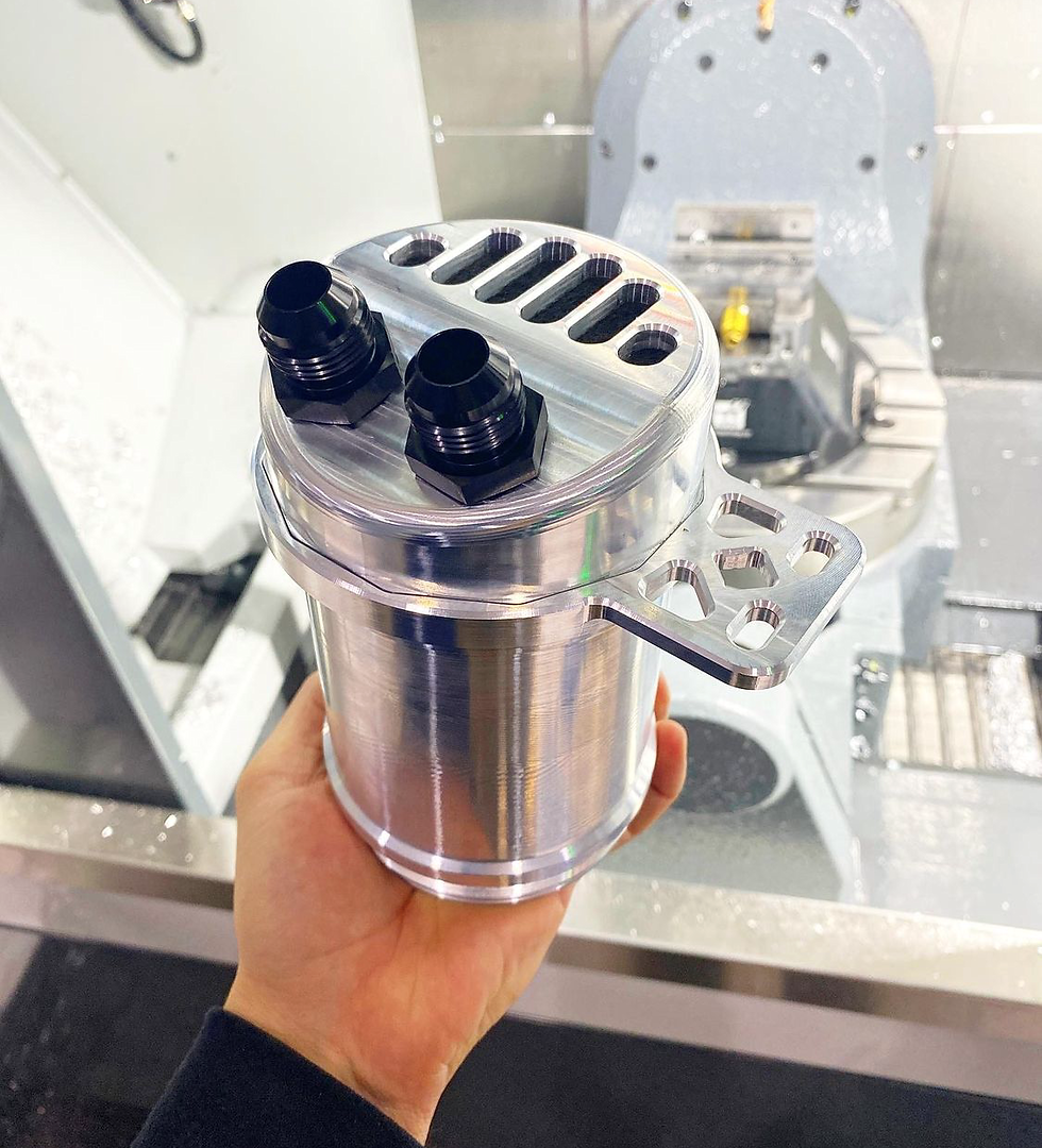 Thumbnail: KLM A90 Billet Catch Can Kit W/ Fittings and Bracket