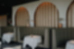 Tables and chairs in a modern interior