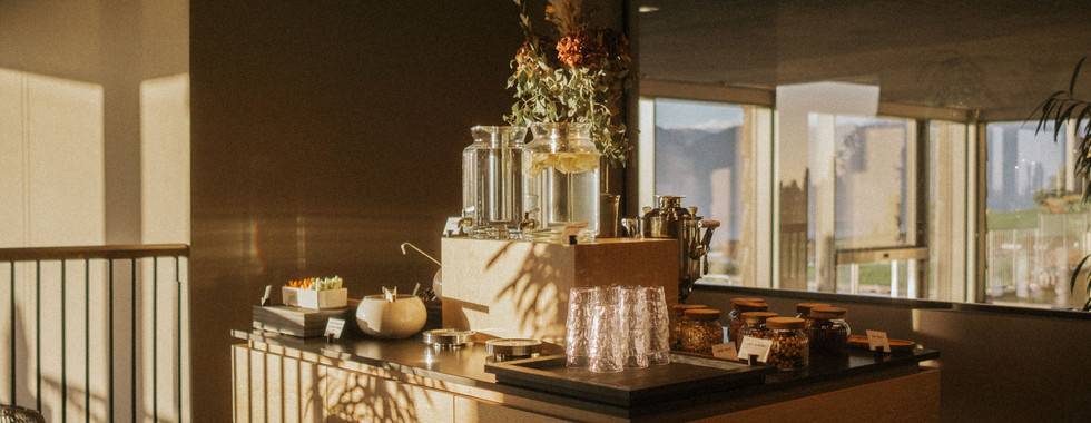 Snack station in the spa area