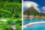 Links Bild Bali, rechts Bild Gili Islands