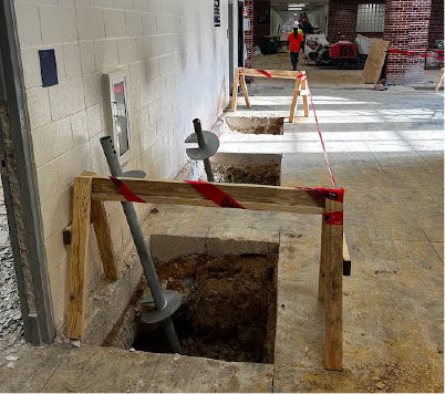 commercial helical piles repair