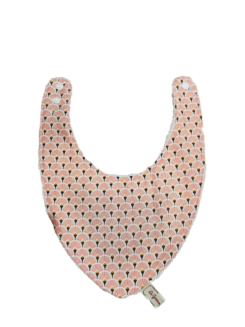 Bavoir bandana en tissu fait main