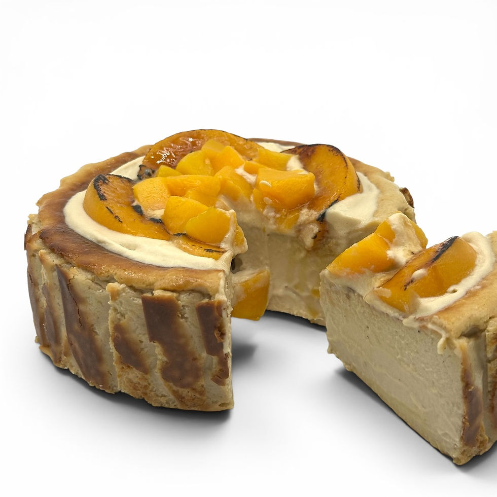 Thumbnail: Peach Oolong Basque Cheesecake