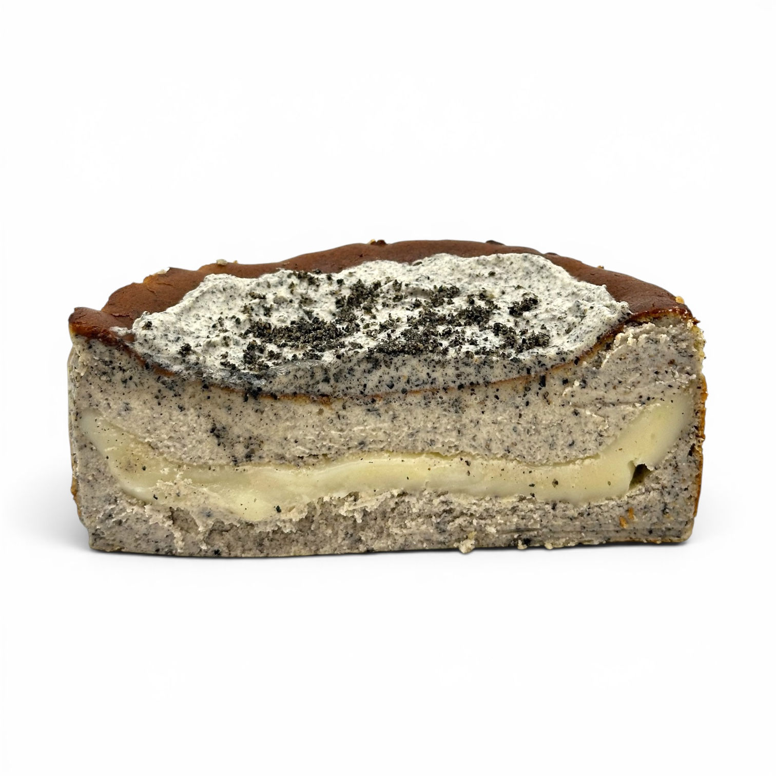 Black Sesame w MOCHI layer Basque Cheesecake
