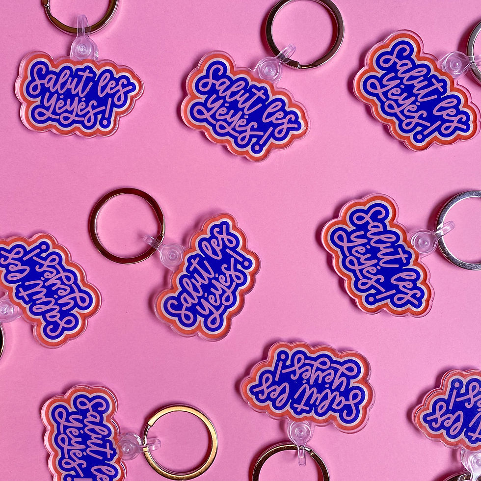 Miniature : PORTE-CLÉ SALUT LES YÉYÉS !