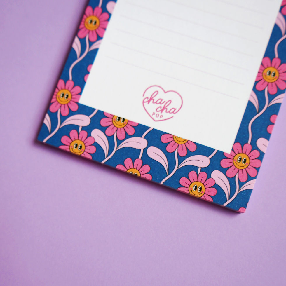 Miniature : BLOC-NOTE  SMILEY FLOWERS