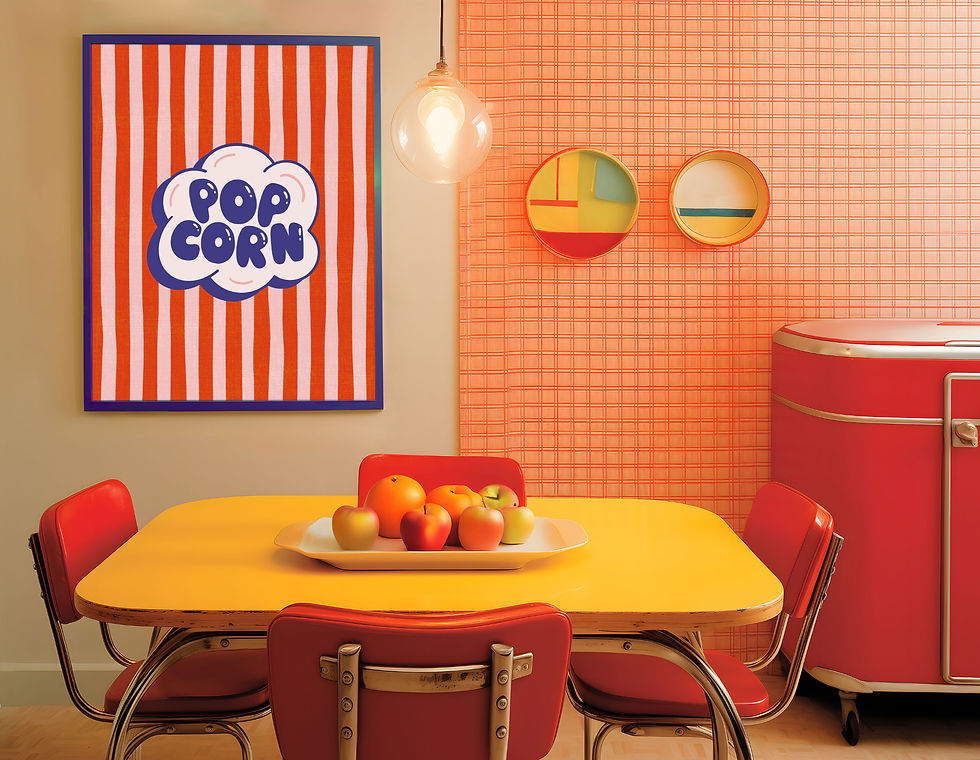 Miniature : AFFICHE POP CORN - Lot de 4